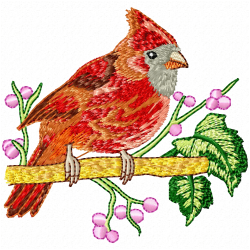 Small Birds Embroidery Design 9